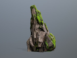 Mossy rocks 3D Model