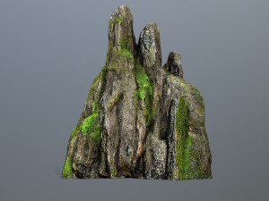 Mossy rocks 3D Model