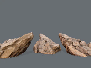 Desert rocks 3D Model