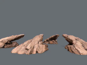 Desert rocks 3D Model
