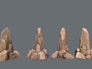 Desert rocks 3D Model