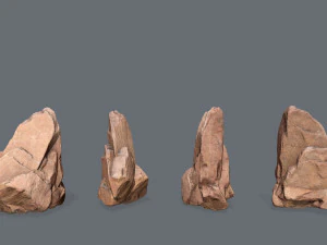 Desert rocks 3D Model