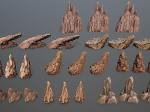 Desert rocks Modelo 3D