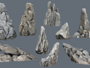 Cliff rocks 3D Модель