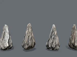 절벽 바위 3D 모델