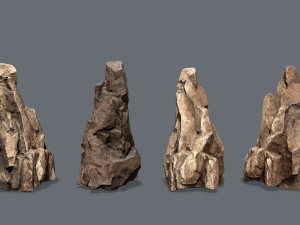 Cliff rocks 3D 模型