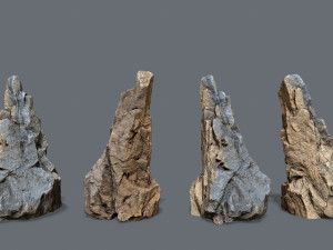 Cliff rocks 3D 模型