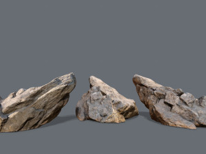 Cliff rocks 3D 模型