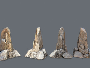 Cliff rocks 3D 模型