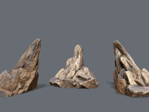 Cliff rocks 3D 模型