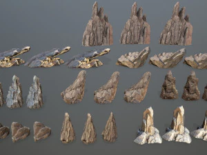 Cliff rocks 3D Model