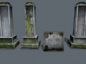 Tombstone 3D Model
