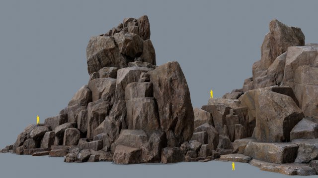 Cliff rocks 3D-Modell .c4d .max .obj .3ds .fbx .stl .blend 