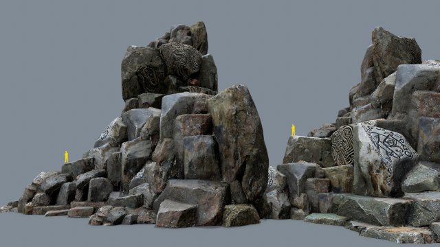 Maya rocks 3D 模型 .c4d .max .obj .3ds .fbx .stl .blend 