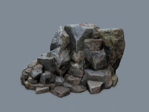 Maya rocks 3D 模型