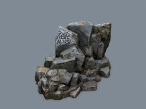 Maya rocks 3D 模型