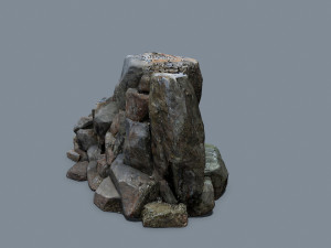 Maya rocks 3D 模型