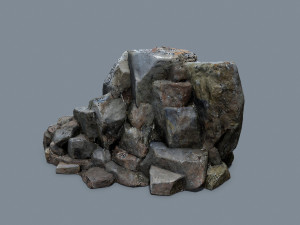 Maya rocks 3D 模型