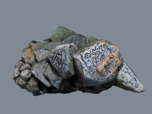 Maya rocks 3D 模型