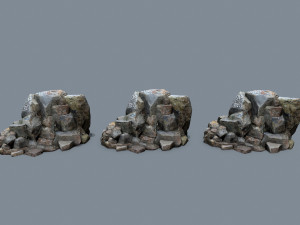 Maya rocks 3D 模型