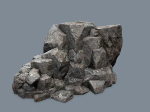 Cliff rocks 3D Model