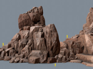 Desert rocks Modèle 3D