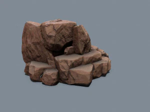 Desert rocks 3D Model