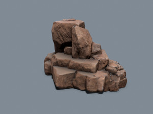Desert rocks Modèle 3D