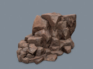 Desert rocks Modèle 3D