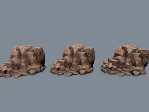 Desert rocks Modèle 3D
