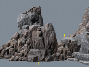 Cliff rocks 3D Model