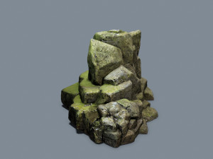 Forest rocks 3D Модель