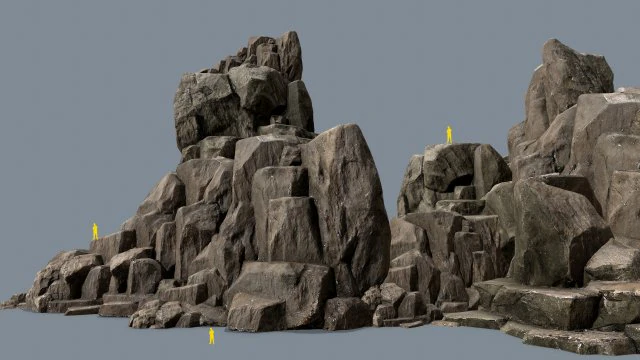Rocks 3D Model .c4d .max .obj .3ds .fbx .stl .blend 
