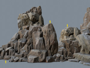 Cliff rocks Modèle 3D