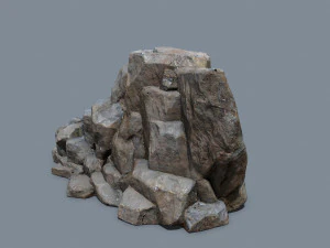 Cliff rocks 3D Model