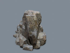 Cliff rocks 3D Model