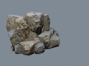 Cliff rocks 3D Model