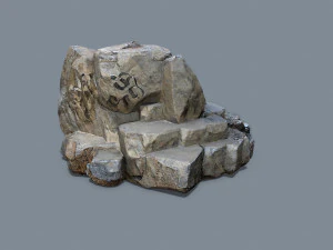 Cliff rocks 3D Model