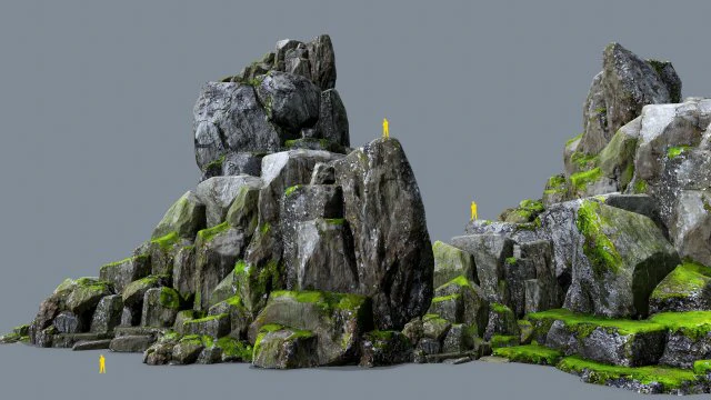 Rocce della foresta Modello 3D .c4d .max .obj .3ds .fbx .stl .blend 