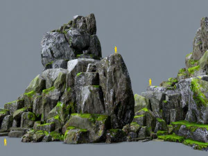 Forest rocks 3D Model