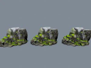 Rocce della foresta Modello 3D