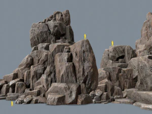 Desert rocks 3D Model