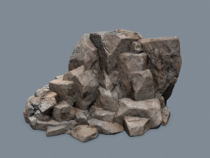Desert rocks Model 3D