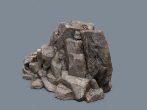 Desert rocks Model 3D