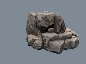 Desert rocks Model 3D