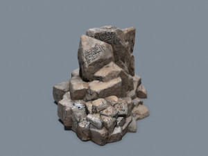 Desert rocks Model 3D