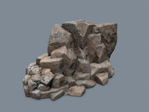 Desert rocks Model 3D