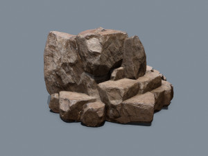 Cliff rocks 3D Model