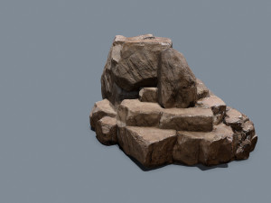 Cliff rocks 3D Model