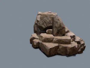 Cliff rocks 3D Model